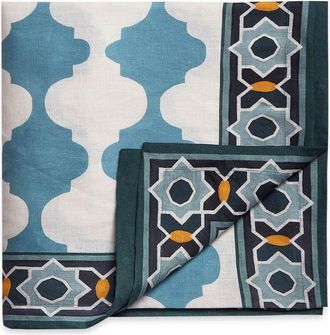La DoubleJ Large Tablecloth in Plaza Sky Blue at Nordstrom