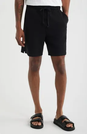 Open Edit Knit Drawstring Shorts in Black at Nordstrom, Size X-Small