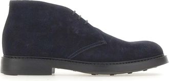 Doucal's Visone Veterschoen - Heren - Veterlaarzen - Blauw - 43 EU - Leer - Schoenen