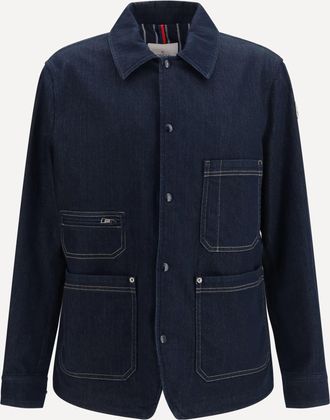 Moncler Camicia Haderu in denim Man 3
