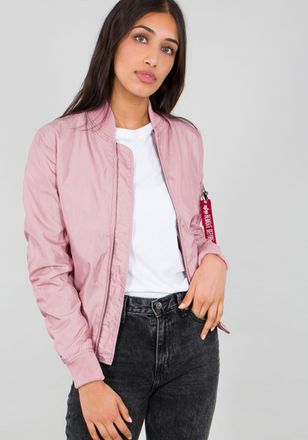 Alpha Industries Bomberjacke ALPHA INDUSTRIES MA-1 TT Light W, Damen, Gr. XS, rosa (silber pink), Obermaterial: 100% Nylon, Futter: 100% Nylon, Jacken Bomberjacke