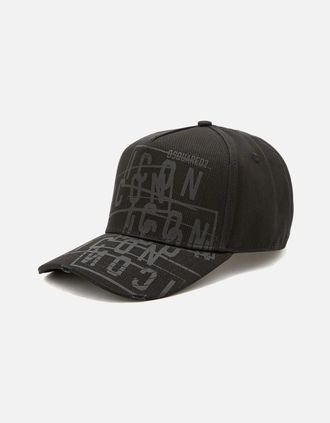 Dsquared2 Mens Dsquared2 Gorras Icon Stamped logo Cap in Black - Size: ONE size