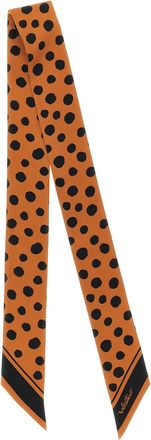 Valentino Garavani Womens Brown Silk Foulard Accessory