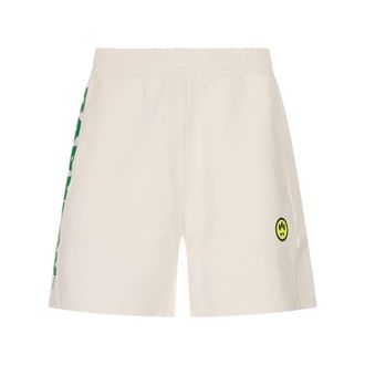 Barrow Casual Shorts, male, White, Size: XS Iconic Fleece Bermuda Shorts