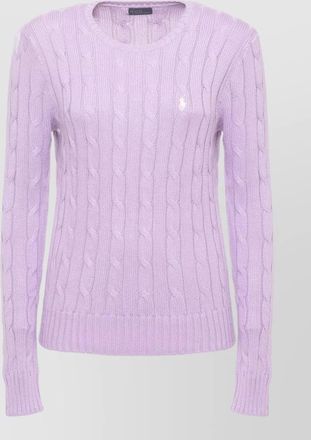 Ralph Lauren cable knit crew neck cotton sweater