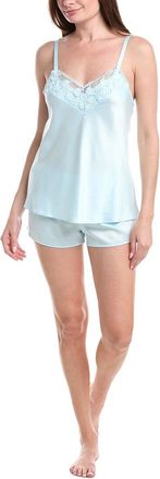Flora Nikrooz 2Pc Charmeuse Chemise Top & Short Set