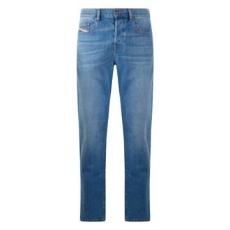 Diesel Slim-fit Jeans, male, Blue, Size: W32 Classic Jeans with Five Pockets