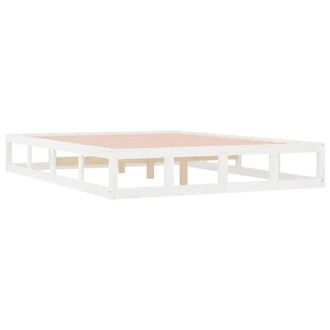 Berkfield Home Bed Frame White 180x200 cm Super King Size Solid Wood