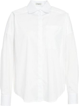 Himon's White Blouse With Functional Chest Pocket