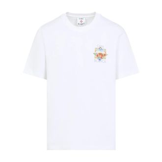 Casablanca T-Shirts, male, White, Size: XL Mss26Jts00113 T-shirt