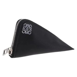 Loewe Pre-owned Portemonnee - Dames - Pre-owned - Zwart - Maat: ONE Size Leer