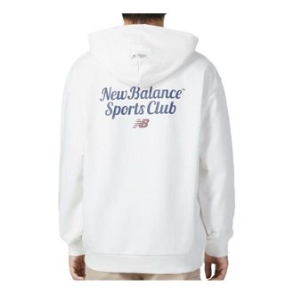 New Balance Sportswear Hoodie White Blue 5CD38131-IV