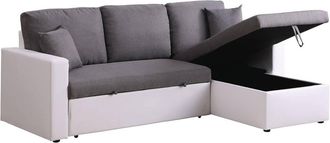 Habitat et Jardin Sof&aacute; Esquinero Convertible alain - 3 Plazas - Gris / Blanco