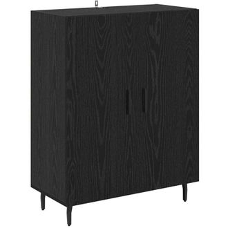 vidaXL Sideboard Black Oak 69.5 x 34 x 90 cm Engineered Wood vidaXL