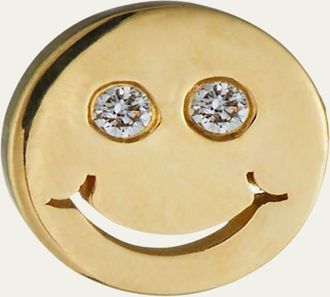 Sydney Evan 14k Diamond Happy Face Stud Earring, Single