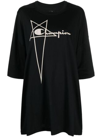 Champion T-shirt con ricamo - Nero