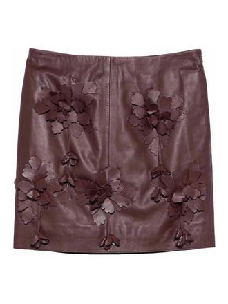 Alberta Ferretti Faux Leather Mini Skirt