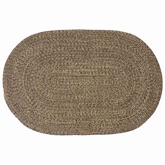 vidaXL Alfombras De &Aacute;rea Negro 100 X 152 Cm Yute Vidaxl
