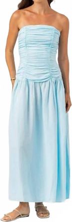 Sundays Savannah Midi Dress In Baby Blue