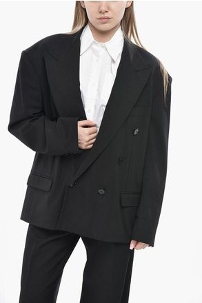 Isabel Marant Double-Breasted Blazer KLERO with Padded Shoulders size 44