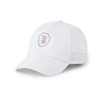 Brunello Cucinelli Stretch Nylon Baseballpet - Heren - Petten - Wit - S - Nylon - Accessoires