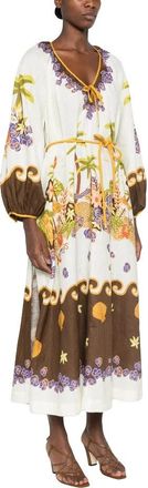 Alemais 7233D Jurk - Dames - Casual kleedjes - Veelkleurig - 2XS - Kleedjes