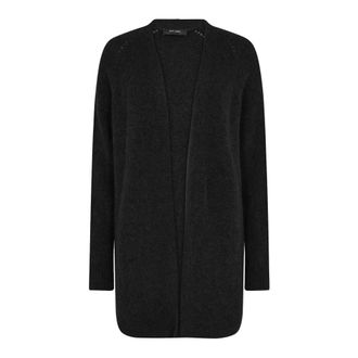 Mos Mosh Black Long Cardigan Alpaca Wool Blend
