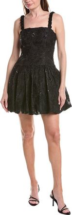 Adrianna Papell Soutache Flounce Short Dress