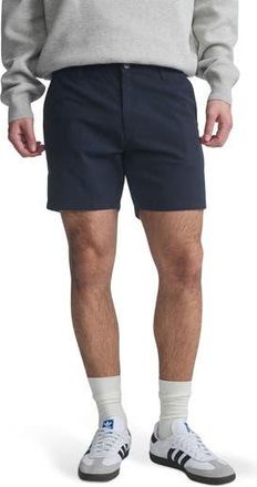 Mavi Nate Flat Front Seersucker Shorts in Navy Seersucker at Nordstrom Rack, Size 36