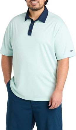Reebok Big & Tall Contrast Solid Polo Shirt in Tranquil Teal at Nordstrom, Size Xx-Large