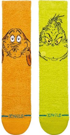 Stance Grinch & Max Crew Socks in Green/brown at Nordstrom, Size Large
