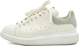 Alexander McQueen Sneakers oversize in pelle - Bianco