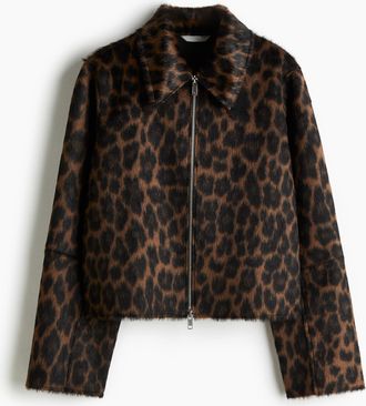 H&M Flauschige Jacke - Beige