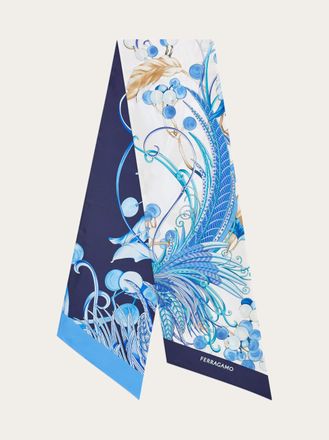 Ferragamo Women Animals print bandeau Blue