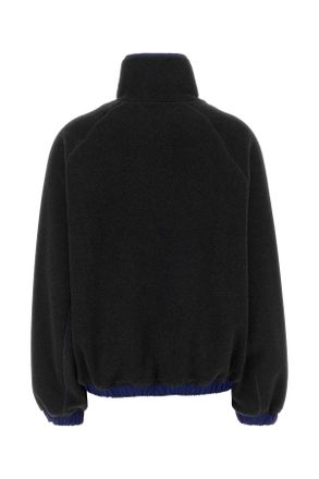Ami Half-Zip Pile Sweatshirt - Black