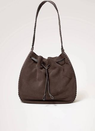 Rails Womens The Firenze Bucket Bag In Dark Brown Suede