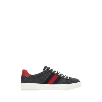 Gucci Stijlvolle Sneakers voor Mannen en Vrouwen - Heren - Schoenen - Zwart - Maat: 43 1/2 EU Leer