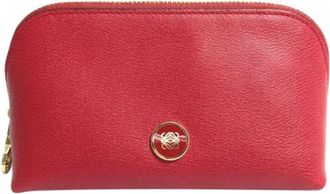 Loewe Pre-owned Leather pouches - Dames - Vintage Clutch - Rood - ONE Size - Leer - Vintage
