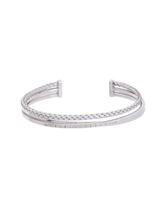 Meshmerise 18K Plated 0.15 Ct. Tw. Diamond Diamond Mesh Bangle
