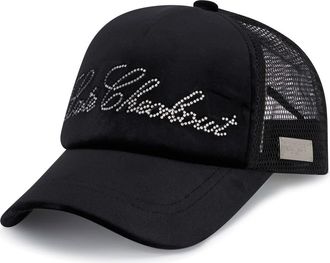 Philipp Plein Baseball Cap Late Checkout Crystals Unisex in Black at Nordstrom, Size 00