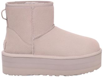 UGG Womens Classic Mini Platform Classic Boot, Pale Smoke, UK 7