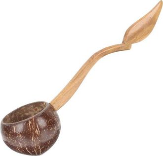 OEM Cuchara Cuchara Ba&ntilde;o Enjuagador Enjuagador Cuchara Mango Largo Utensilio Cuchara Cuchara Sal Cuchara C&aacute;scara Coco Cuchara Comida Carrete Madera