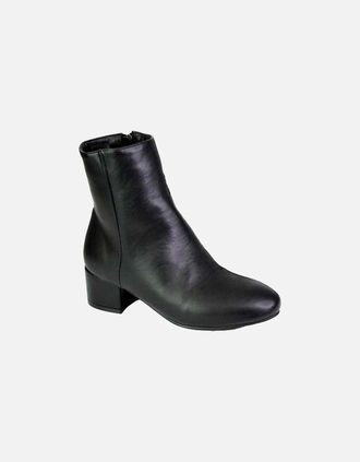 XY London Womens XY London Womens/Ladies Nolan Medium Block Heel Ankle Boots - Black - Size: 7