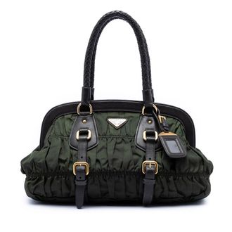 Prada Pre-owned Prada Tessuto Gaufre Frame Handbag Ladies 6GLBH29J3DOEKJ5L