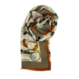Borbonese Beige Fleece Wool Women Womens Scarf