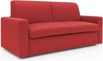 Divani.Store Divani.store - Kansas Sof&aacute; Cama Convertible H20 Cm En Tela Impermeable 172 Cm (mat. 120x197) Rojo