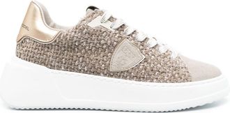 Philippe Model Tres Temple sneakers - women - Suede - 37 - Neutrals