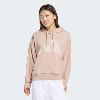 adidas Kapuzensweatshirt ADIDAS SPORTSWEAR W BL FT HD, Damen, Gr. XXL, blupnk, pnktin, Obermaterial: 55% Baumwolle, 36% Polyester, 9% Viskose, Sweatshirts Ka