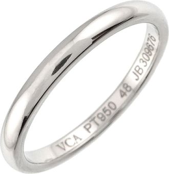 Van Cleef & Arpels Platinum 950 Band Ring (Pre-Owned)