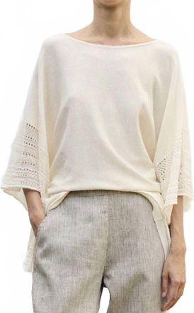 Sita Murt/ Knitted Top In Ecru